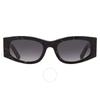 Philipp Plein Grey Gradient Oval Ladies Sunglasses Spp025s 0869 55