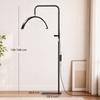 LED Crescent Lash Lamp With Phone Holder 350 degrees  Rotatable Beauty Ring Light Warm Lamp With Adjustable Height