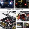1/24 масштаб Benz G63 AMG модель автомобиля, игрушечный автомобиль из цинкового сплава со звуком и светом для детей, подарок для мальчиков и девочек