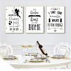 Painting Kitchen Wall Art Pictures Decor Kitchen Decoration Kitchen Typography Quotes Posters And Prints Black White Canvas