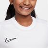 Nike Футболка Dri-Fit Academy Устойчивые материалы Влагоотводящая Удобная Дышащая С коротким рукавом Детские топы Белый Черный HJ3716-100