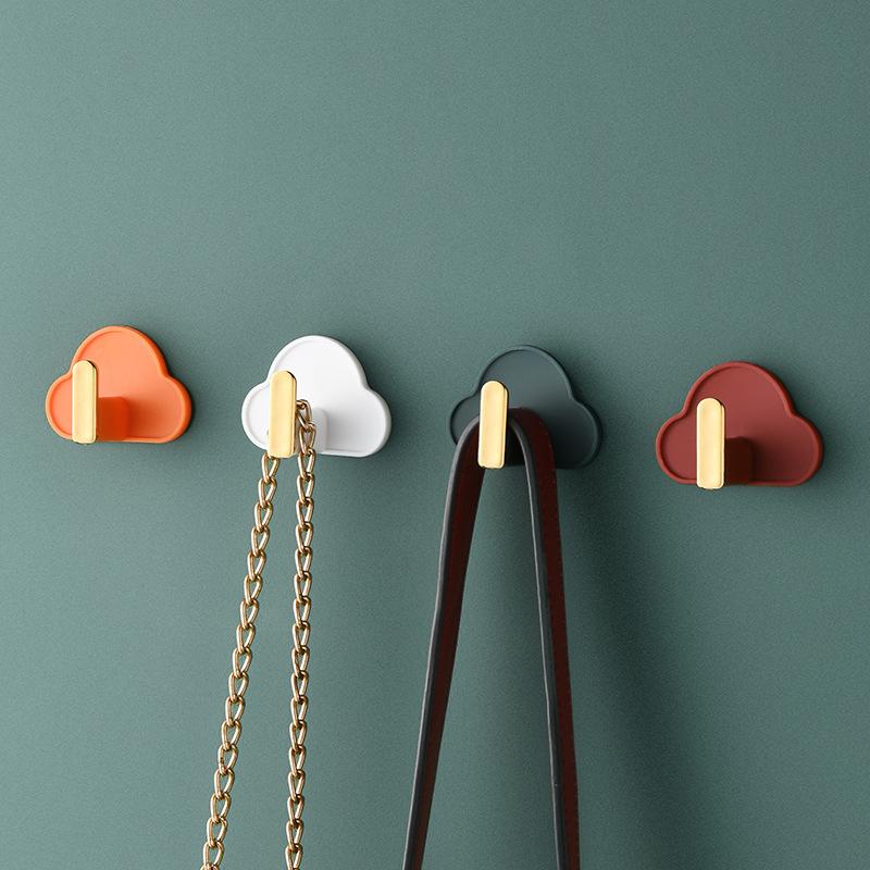 1шт Облако Г-образный крючок настенный не прокалывающий не оставляющий следов самоклеящийся крючок для кухни ванной сумки ключ креативный крючок