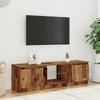 Vidaxl Szafka Pod Tv Z Oświetleniem Led, Stare Drewno, 120X30X36 Cm