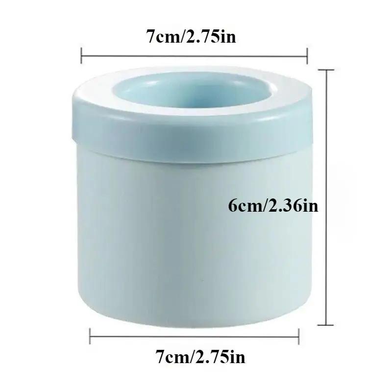 1pc Silicone Ice Cube Mold Round Ice Bucket Summer Homemade DIY Refrigerator Freeze Ice Maker Creative Ice Cube Mold