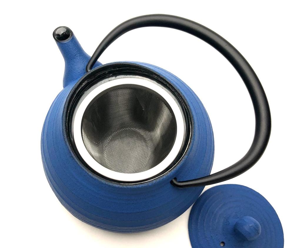 Чугунный чайник Ichiudo Nambu, цвет Japan Blue, стиль Hakeme, 0,4 л,
