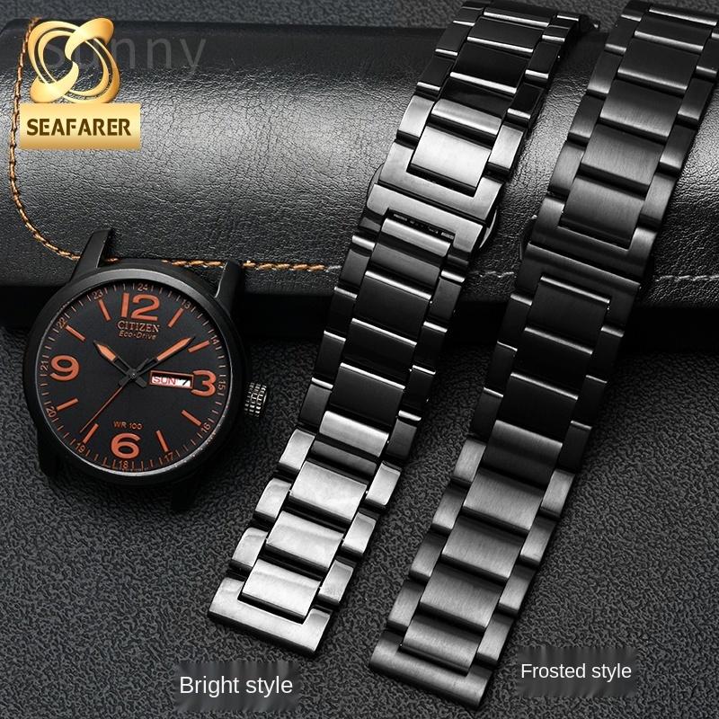 Нержавеющая сталь Ремешок для Citizen Eco-Drive Bm8475/7405 для Оранжевый Tissot Speed Chi Черный 22мм 23мм Ремешок для часов