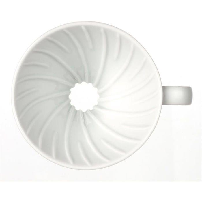 Cafetière à filtre manuelle - HARIO - VDC-01W - Céramique - Blanche - 200 ml