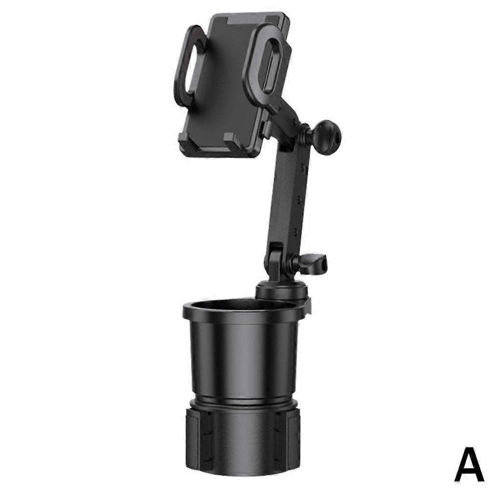 2 in 1 Car Cup Holder Expander Adjustable Base with Phone Mount