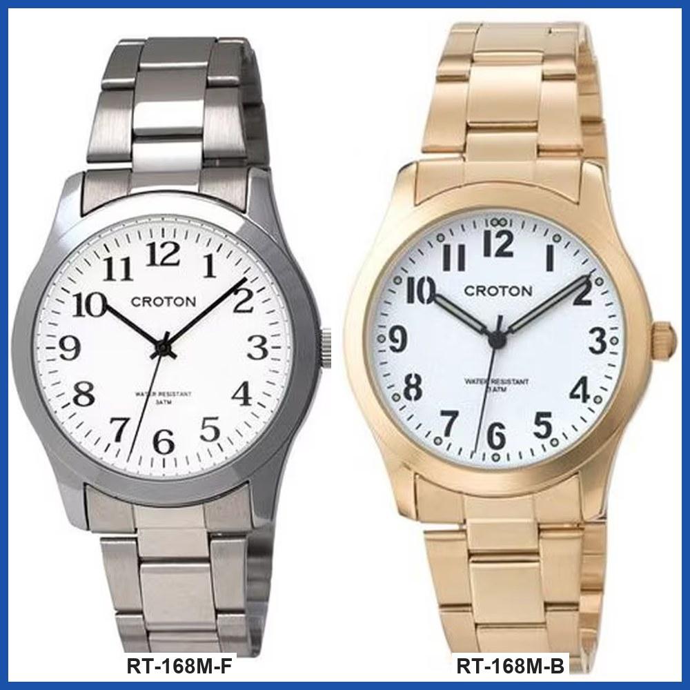 CROTON RT-168M Unisex Quartz Wrist Watch RT-168M-F RT-168M-B Gift Casual Business Sports Student