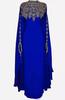 Georgette Dubai Party Dress Farasha Abaya Moroccan Wedding Ramzan Long Kaftan