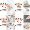 Rose Gold Stainless Steel Measuring Tool Kit With Graduated Cups And Spoons For Kitchen