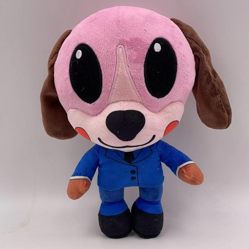 Cute The Umbrella Academy Plush Doll Cartoon Pink Dog Monkey Colorful Bear Soft Stuffed Toy Gift for TV Series Fans Kids Collectible Decor Home Decor
