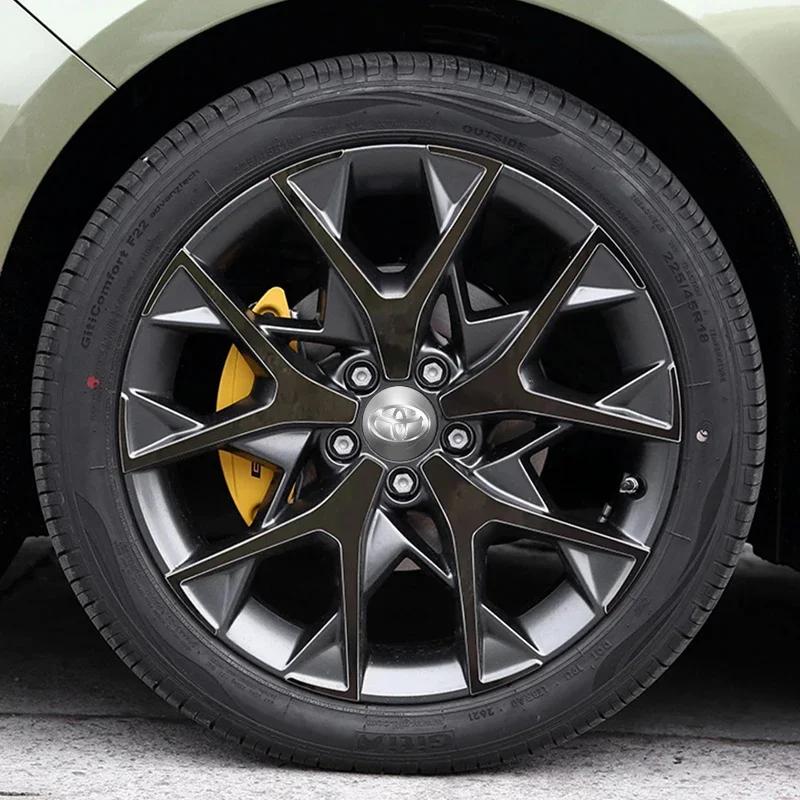 Эмблема наклейка на колпак ступицы колеса автомобиля 56 мм для Toyota C-hr Prado Rav4 Yaris Hilux Prius Avensis Corolla Camry