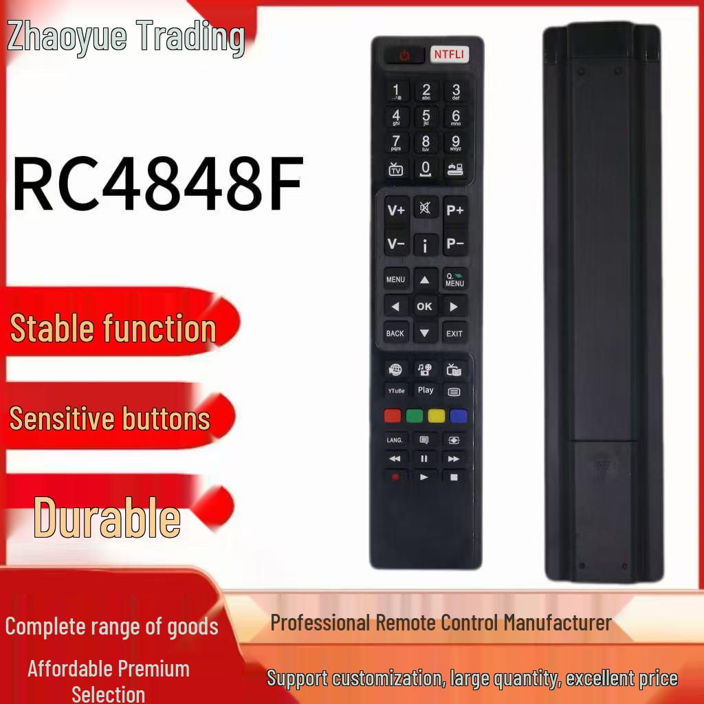 RC4848F Remote Control for Hitachi, Bush, Telefunken, and JVC TVs
