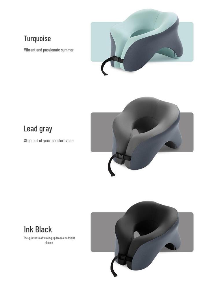 Многофункциональная U-образная подушка из пены с эффектом памяти для сна за столом или в путешествии