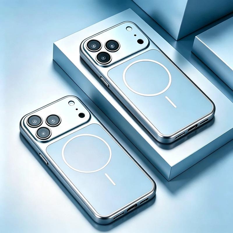 Роскосный ПК Для Magsafe Чехол Для Телефона Для 18 17 16 15 14 13 Pro Max Магнитный Жесткий Полная Защита Линз Тонкий Чехол funda