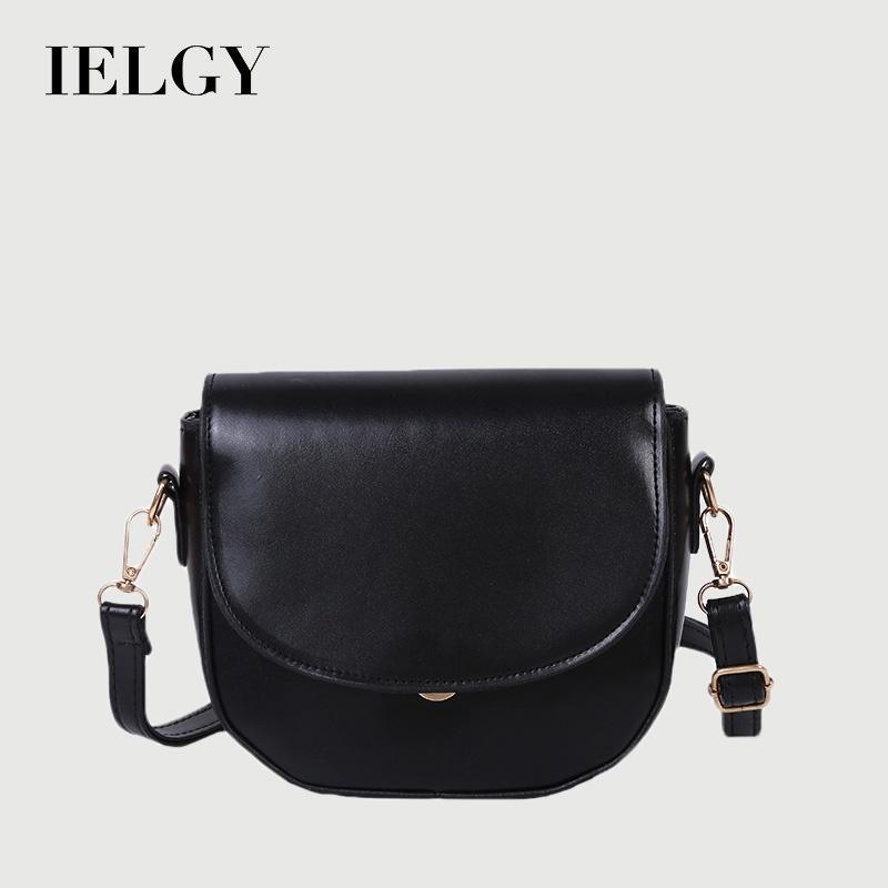 IELGY Korean style crossbody saddle bag fashion French niche shoulder bag