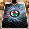 Flannel BlanketBlackburn Rovers Football Warm Soft Throw Blanket for Indoor Sofa Bed Living Room Use