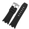 Classic Black Watchband for Audemars and Piguet Royal Oak Strap FOR AP 15710 26470 Rubber Watch Strap Pin Buckle Silicone Band 28mm