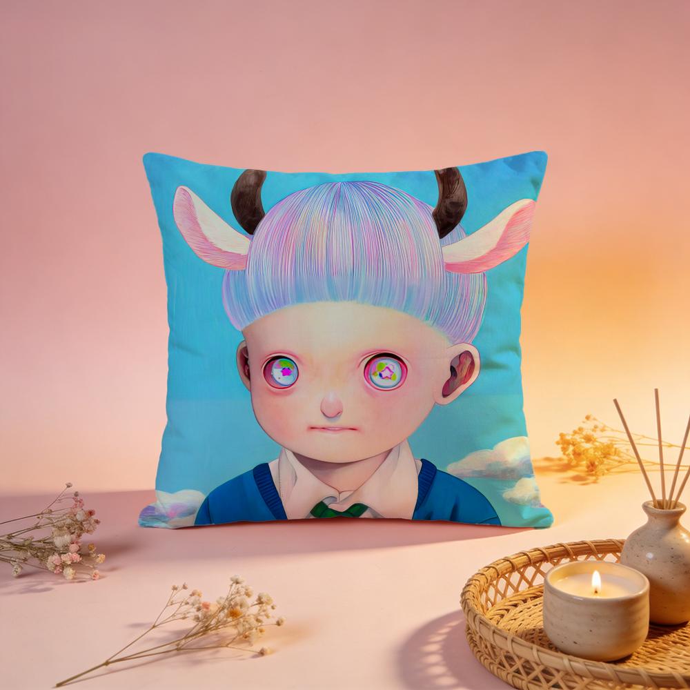 Stylish HHikari Shimodaable Cushion Cover Comfortable Durable Pillow Cover MultiScene for Home Office Car Sofa