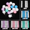 20 PCS New Plastic Portable Mini Contact Lens Case Soaking Box Travel Glasses Holder Candy Color