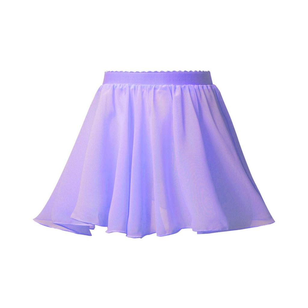 Kids Girls Dance Wear Basic Chiffon Veil Skirt Stage Performance Costumes