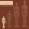 5.5/8/12/16inch Wooden Hand Body Draw Action Toys Figures Drawing Sketch Mannequin Movable Home Decor Artist Models Jointed Doll