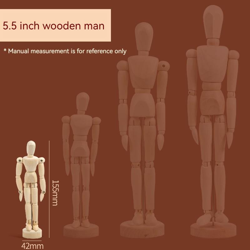 5.5/8/12/16inch Wooden Hand Body Draw Action Toys Figures Drawing Sketch Mannequin Movable Home Decor Artist Models Jointed Doll