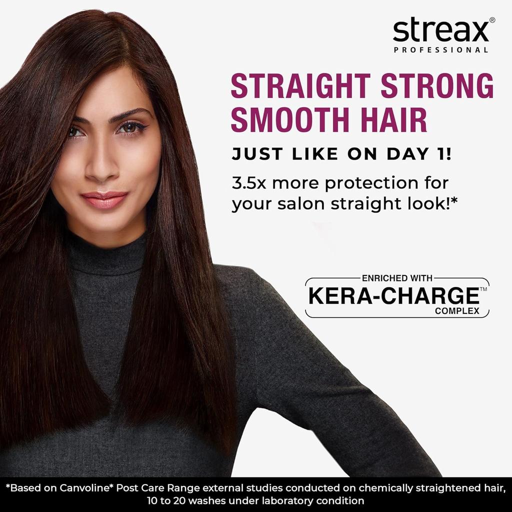 Streax Профессиональный кондиционер Canvoline Fresh 950 г для выпрямленных волос, уход после процедуры, без парабенов, без сульфатов