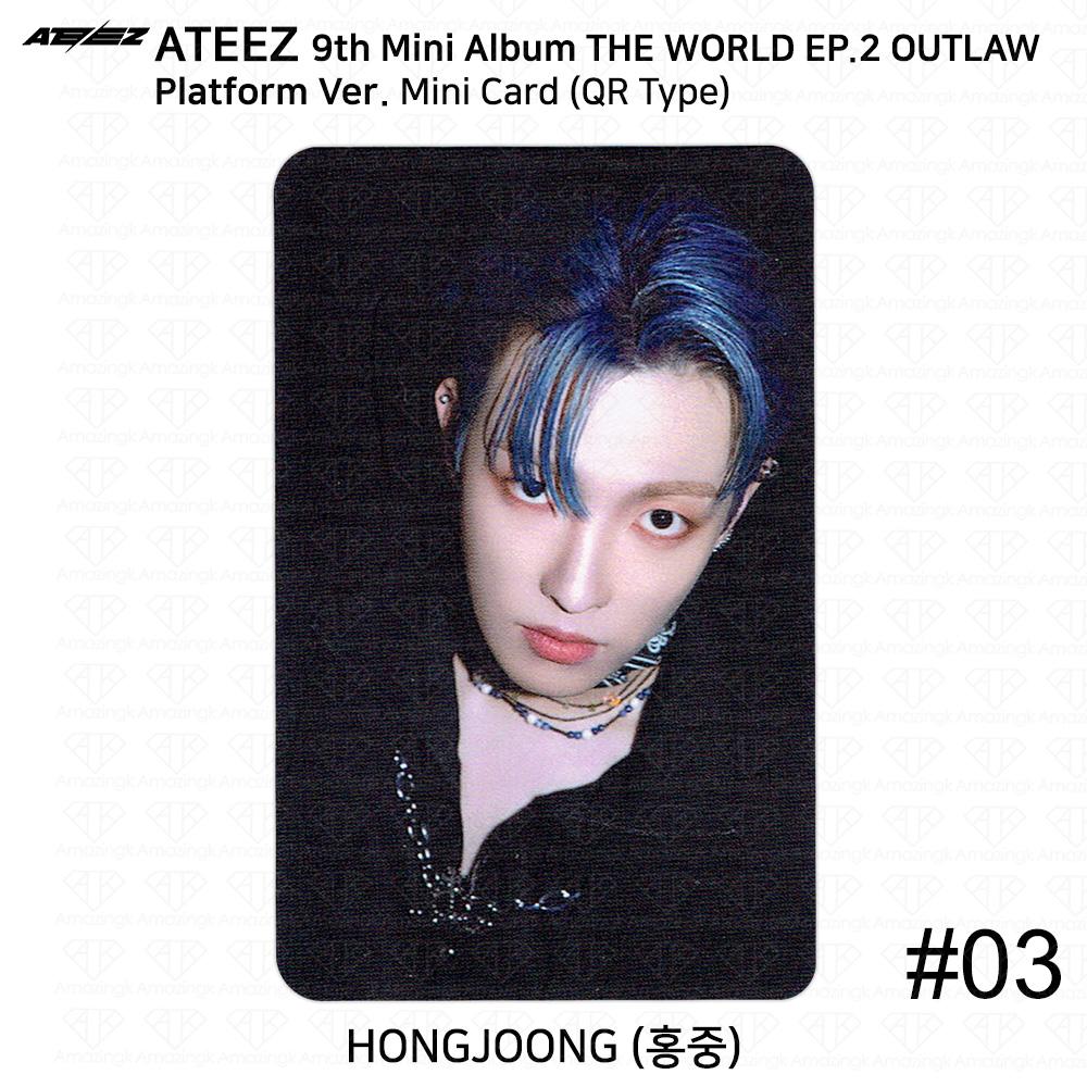 ATEEZ 9-й мини-альбом THE WORLD EP.2 OUTLAW Platform Ver QR Фотокарточка Изображение карты