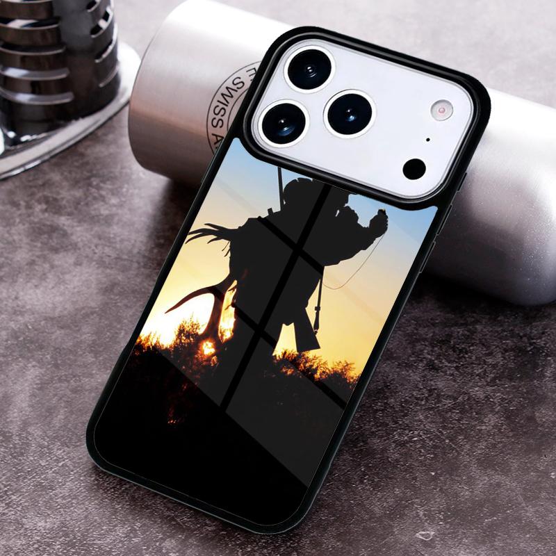 Hunting dog and fishing man Cute Phone Case for iPhone 17 16 15 Pro Max Air 14 13 12 11 Plus Shockproof Cover