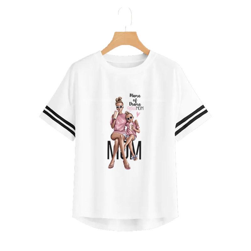 Термостикеры для жены и мамы на одежде в полоску, гладить на модной одежде, наклейки для теплопередачи, термонакладки «сделай сам» для девочек