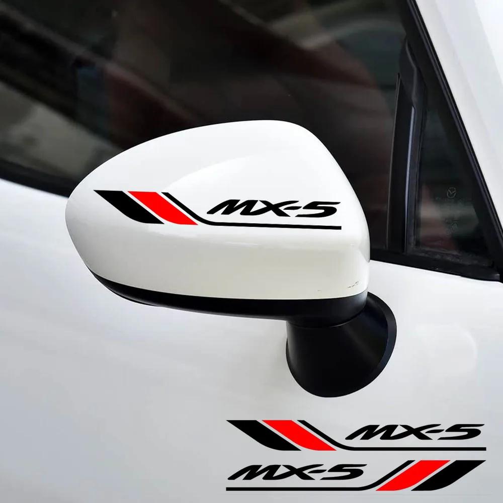 2pcs Car Rearview Mirror Vinyl Sticker Decal for Mazda MX-5, Mazda3, CX-5 – Auto Exterior Decoration