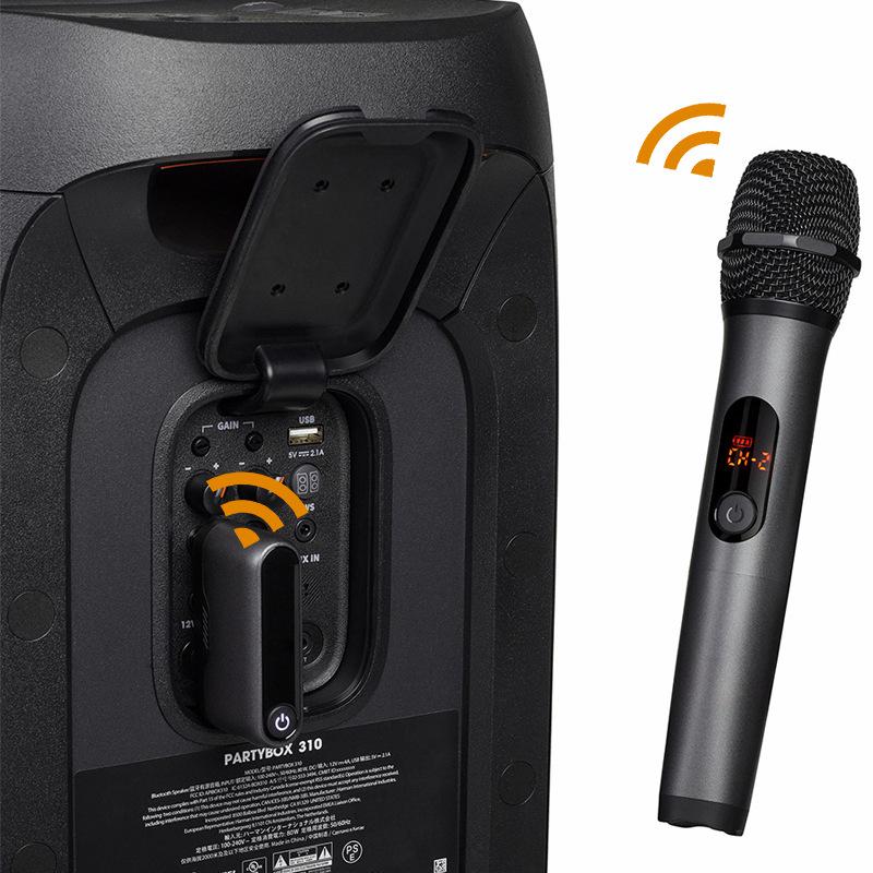UHF Wireless Dual MIC for Live Broadcast and Performances, 30 Frequency Groups