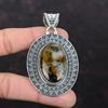 Золотой Питерсит Кулон Кулон Ручной Работы Красивые Старинные Ювелирные Изделия Кулон С Драгоценным Камнем Подвеска Стерлингового Серебра 925 Дизайнерские Ювелирные Изделия Для Подарка