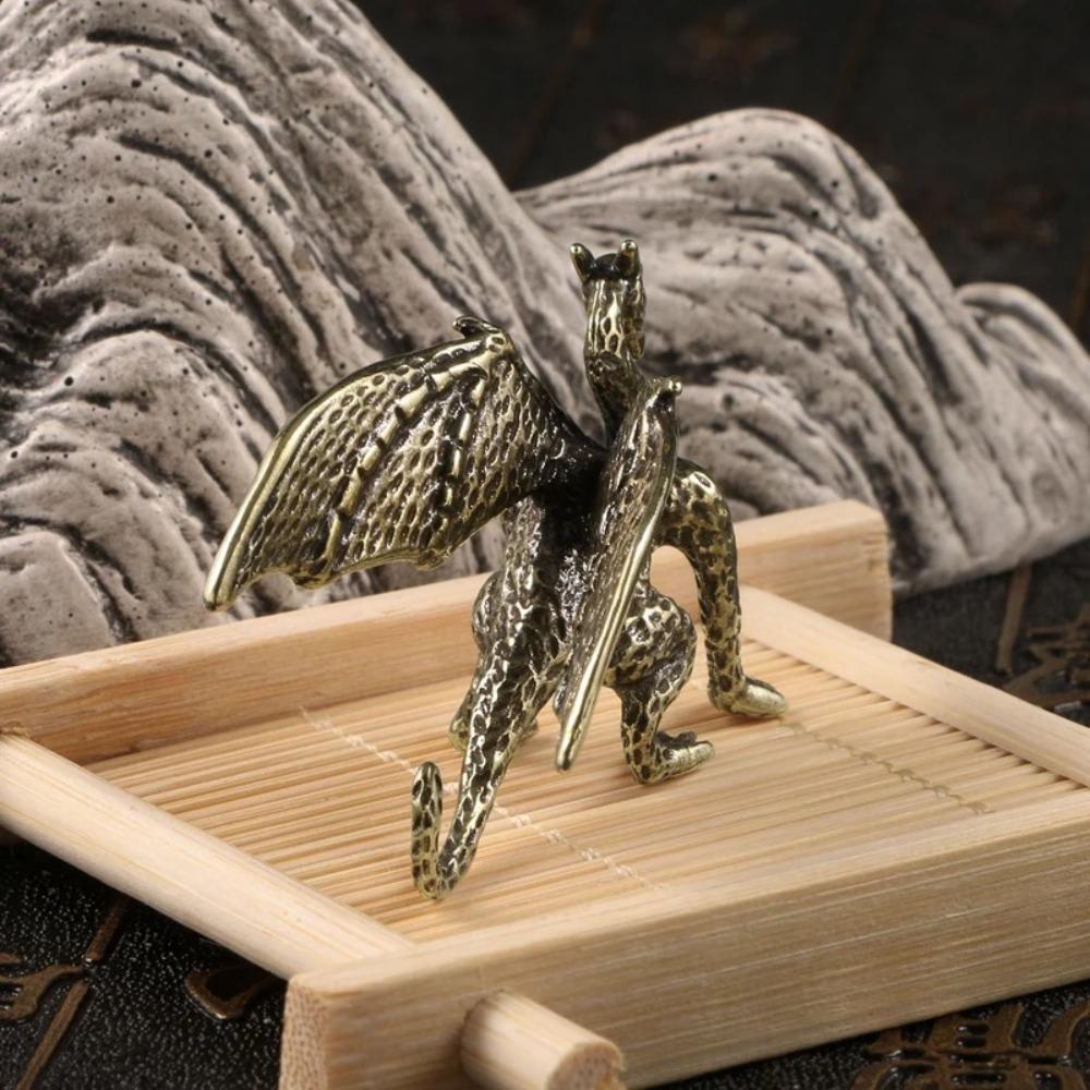 Chinese Mythical Pterosaur Dragon Ornament Mythical Beast Figurines Home Desk Decorations