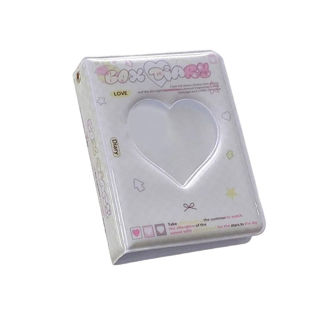 3-дюймовый мини-фотоальбом с дизайном в форме сердца, держатели для карточек с 40 карманами для поклонников Kpop Idol и любителей фотографии в подарок