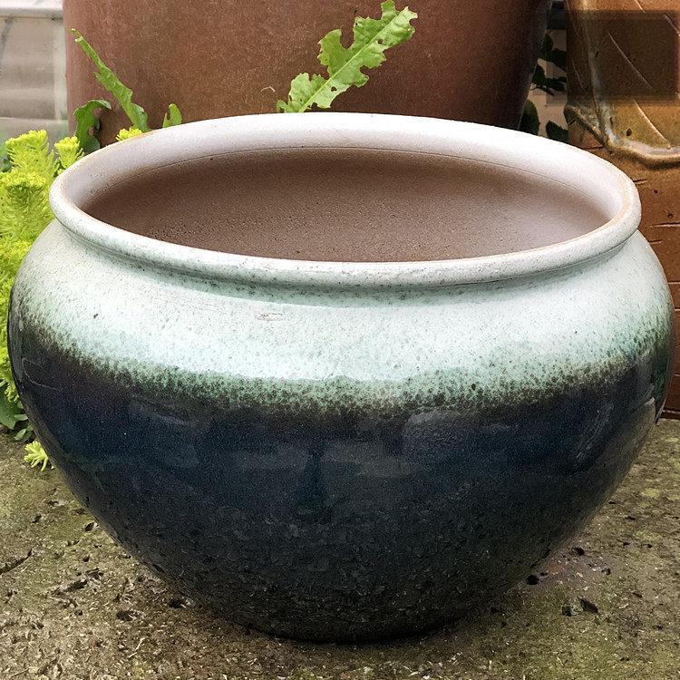 Handmade Retro Ceramic Pot: Large Opening Succulent & Flower Planter for Chlorophytum, Rose, Orchid, & Green Plants