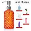 Refillable Lotion Pump Bottle Empty Liquid Storage Container Delicate Glass Soap Dispenser  Travel