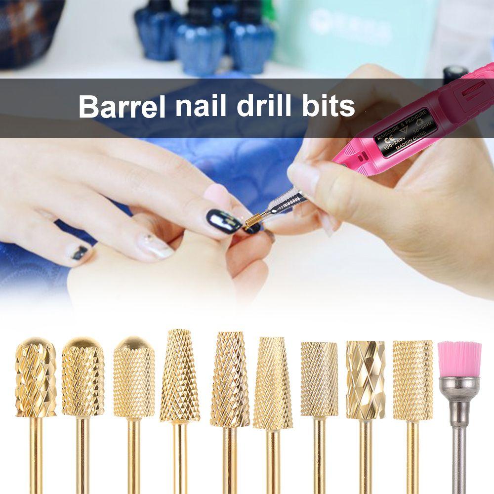 Tools Cone Carbide Bit Tungsten Steel Carbide Nail Drill Bits Large Tapered Barrel 3/32 inch Shank