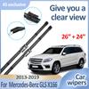 Передние стеклоочистители для Mercedes Benz GLS X166 2013- Прочные щетки стеклоочистителя Лезвия Полоски Инструменты Аксессуары