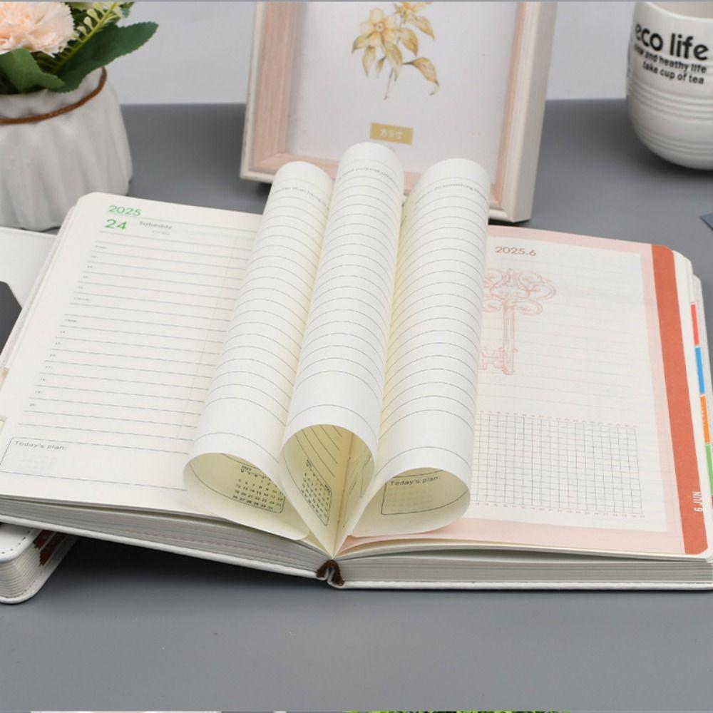 Schedule Journal Office Work Planner A5 365 Days Efficiency Notebook 2025 Notebook To Do Lists