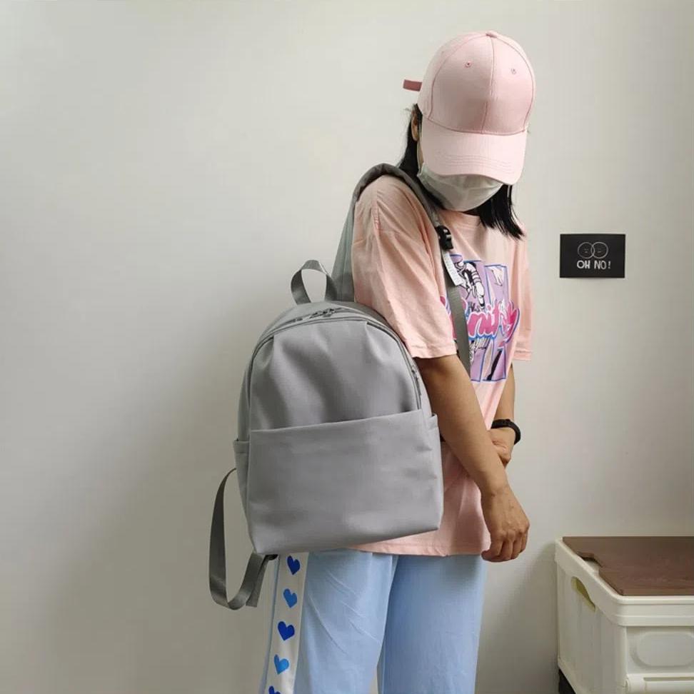 Однотонный женский рюкзак большой емкости для ноутбука портативный рюкзак для отдыха и путешествий