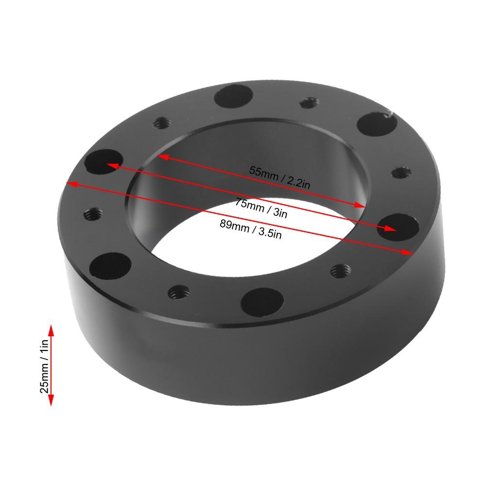 Booster Steering Wheel Adapter 6 Hole Hub Steering Wheel Heighten Pad ATV Vehicles