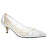 Womens/Ladies Alisha Faux Gemstone Court Shoes