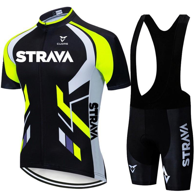Men Women Cycling Jersey Set Short Sleeve Bib Shorts Bike Riding Outfit Road Mountain Biking