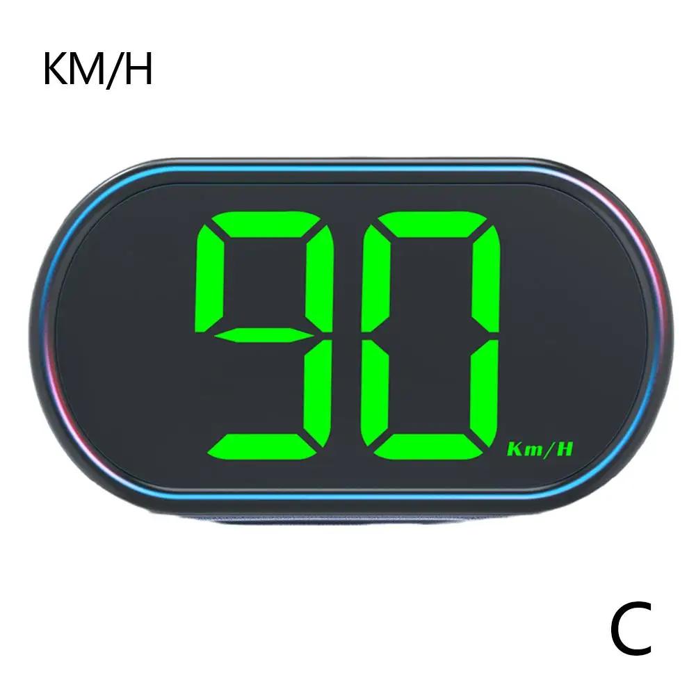 Автомобильный GPS-дисплей на лобовом стекле для HUD Y03 Цифровой спидометр Plug and Play Датчик для всех автомобилей Большой шрифт KMH MPH Автомобильные аксессуары X7D8