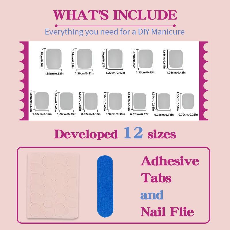 French Style Short Press On Nails Ins Flower Fake Nails For Women