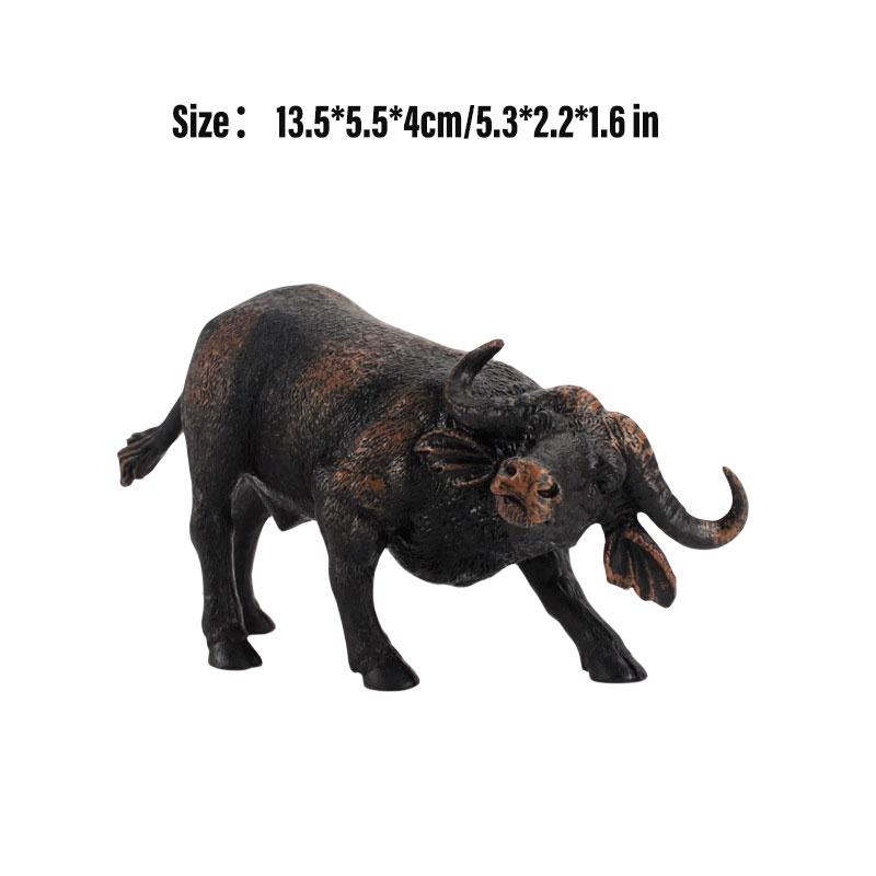 Educational Toy Animal Model Simulation Farm Animal Figures Kid's Gift Plastic Material Cow Category 14x8cm Size