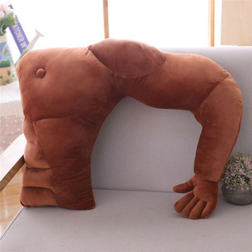 Plush Arm Pillow Hunky Chest Partner Pillow Creative Boyfriend Pillow Home Decor